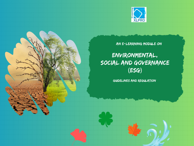 Image on home screen of ESG (Environment, Social and Governance Compliance) e-learning module