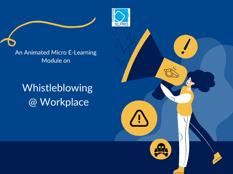 Image of the home page of e-learning module on whistleblowing at the workplace