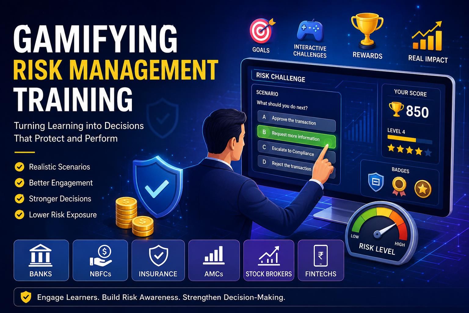 gamifiying risk management training in BFSI