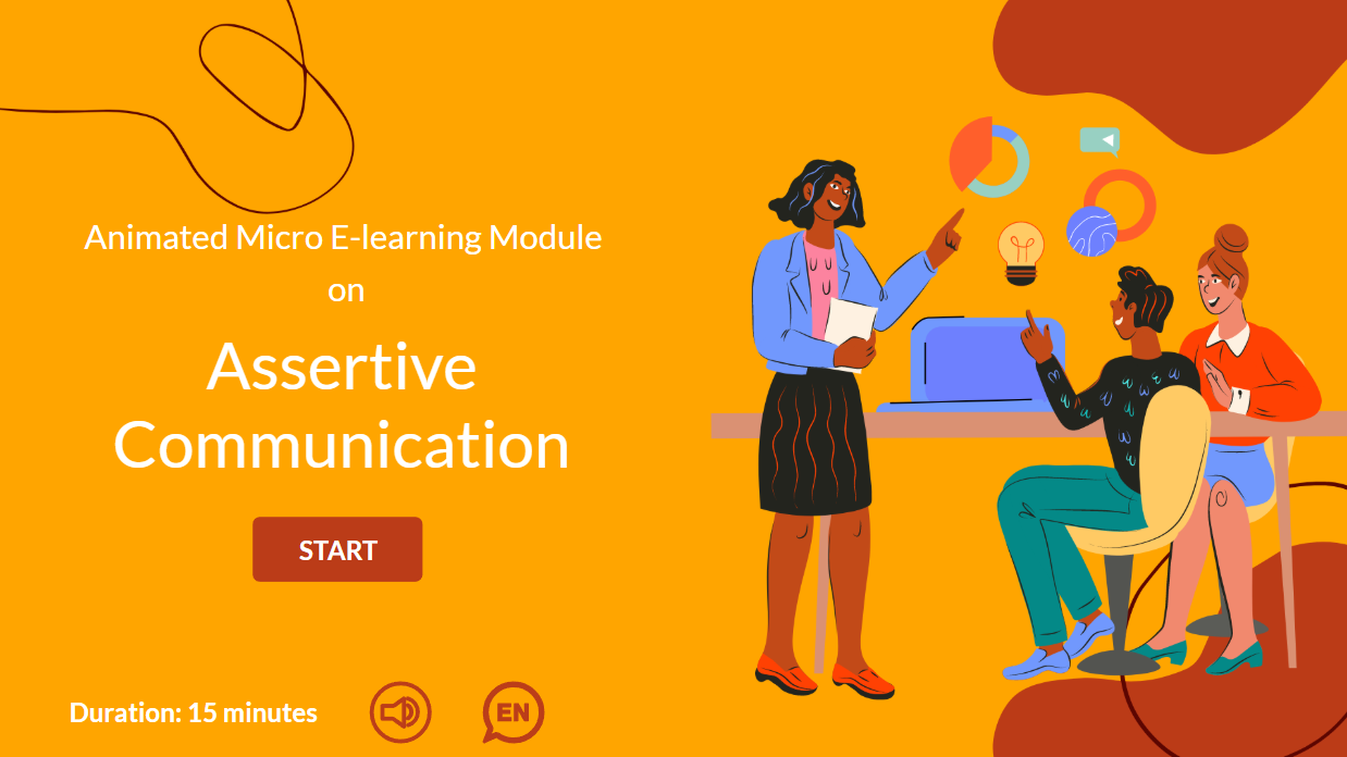 Assertive Communication module home screen