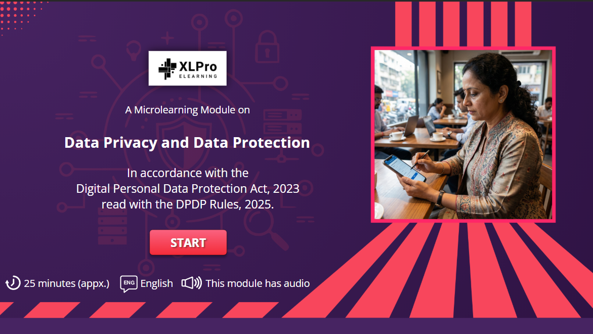 DPDP e-learning module home screen