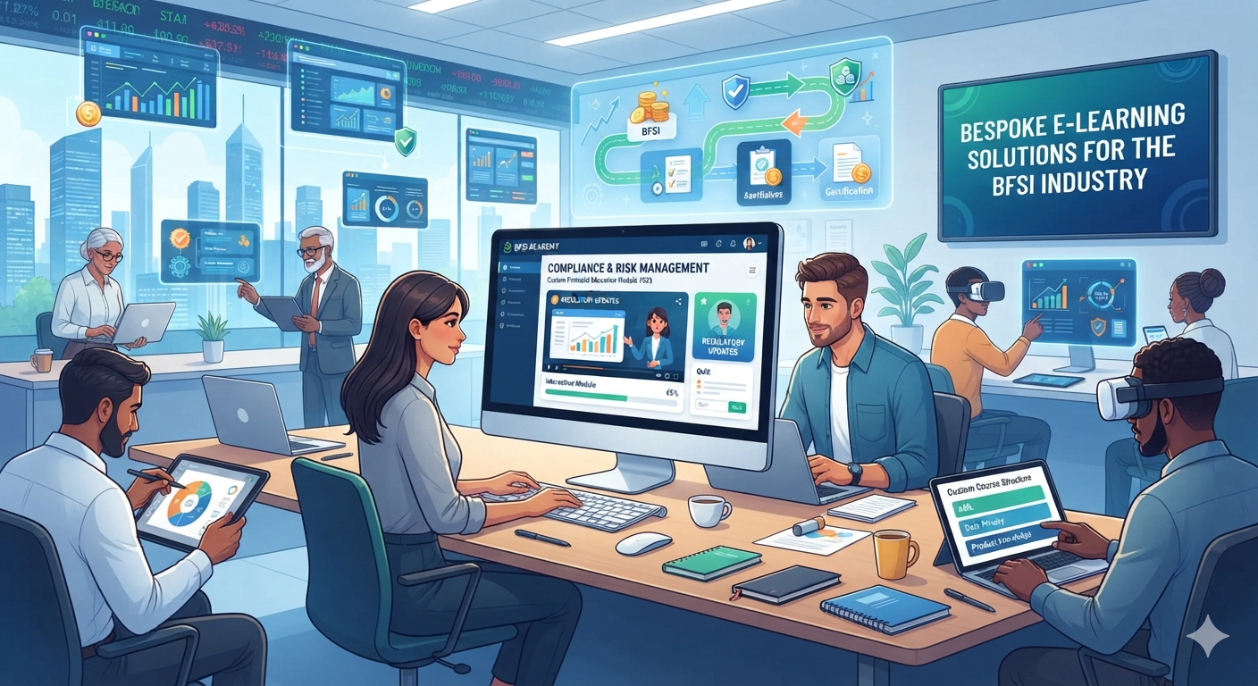 custom e-learning development for BFSI