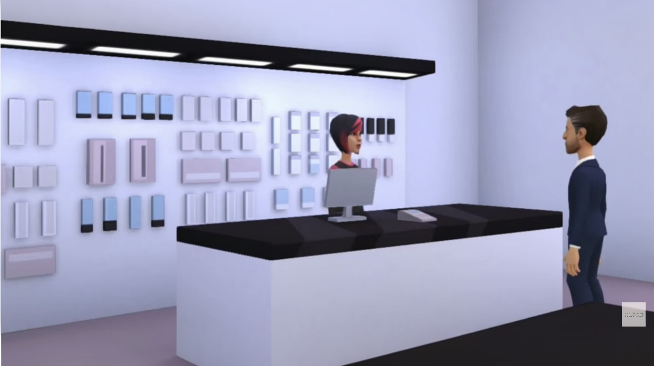 3D animated microlearning 3D animated microlearning of retail mobile phone sales
