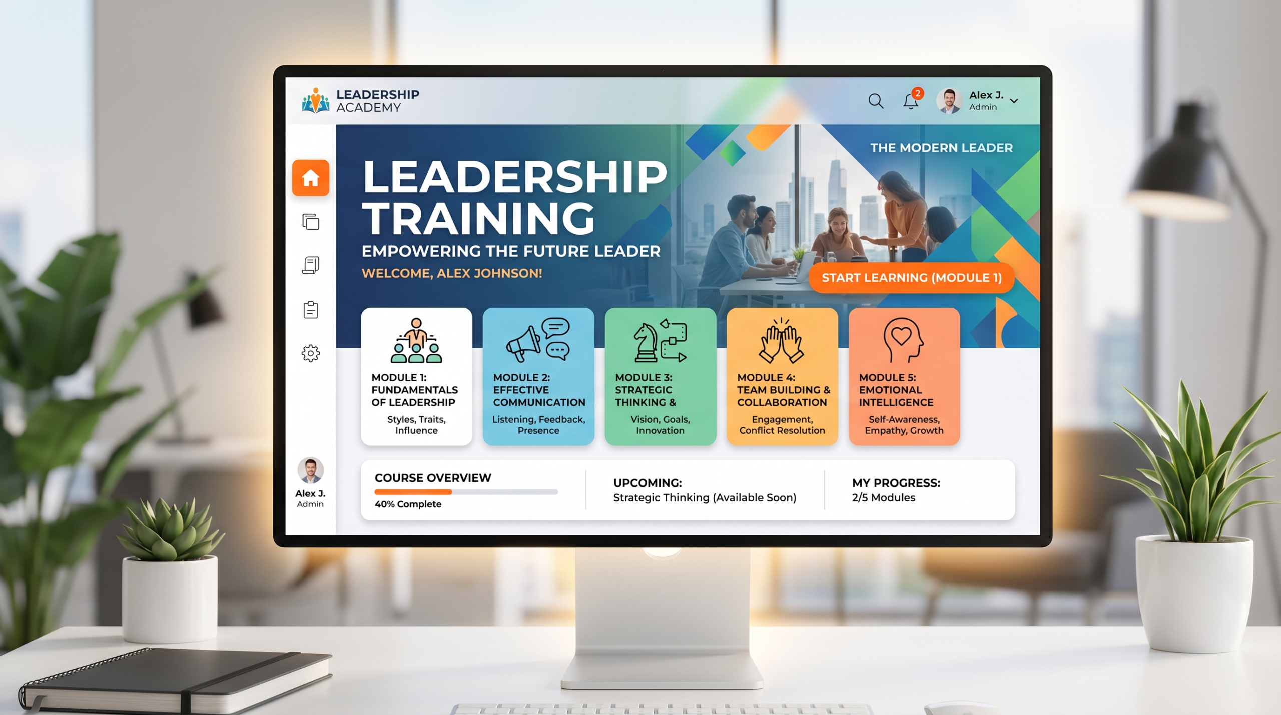 Gamified Leadership training dashboard Gamified Leadership training dashboard